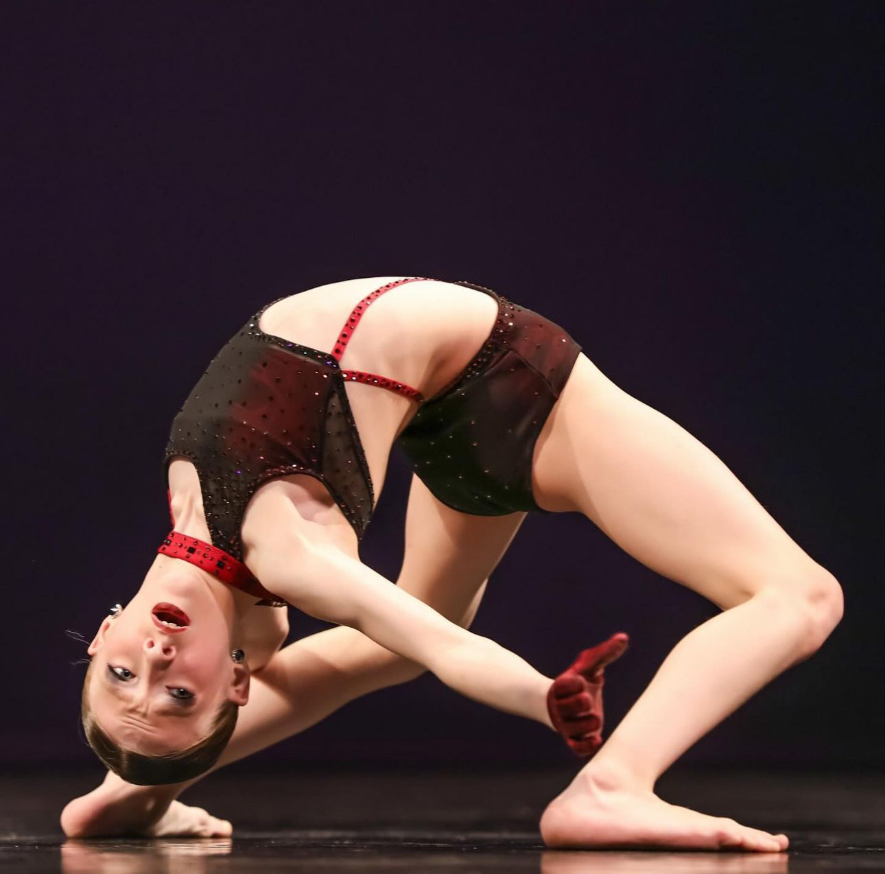 Custom Midnight Unitard by Dance Culture Design