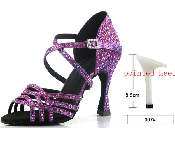 Women's Purple Latin Dance Shoes