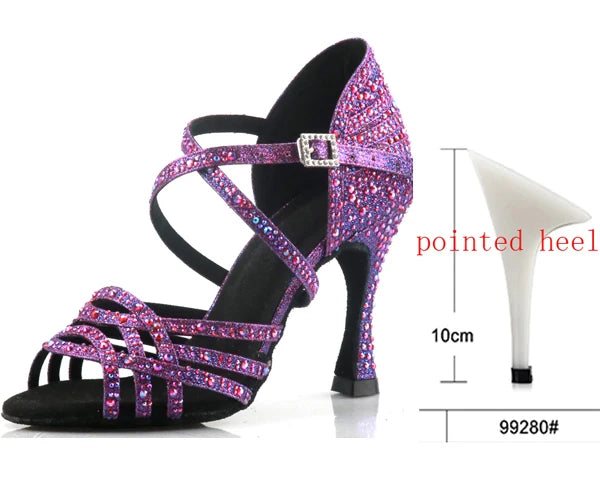 Women's Purple Latin Dance Shoes