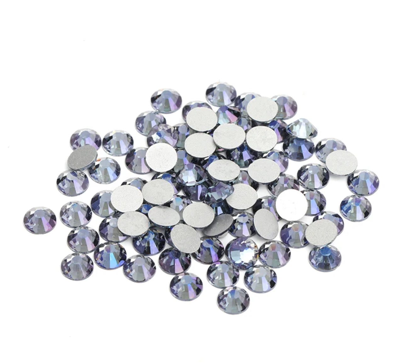 Purple Ghost Glass FlatBack Rhinestones