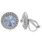 Rhinestone Dance Earrings - Blue Shade