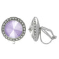 Rhinestone Dance Earrings - Lilac