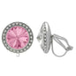 Rhinestone Dance Earrings - Light Rose