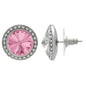 Rhinestone Dance Earrings - Light Rose