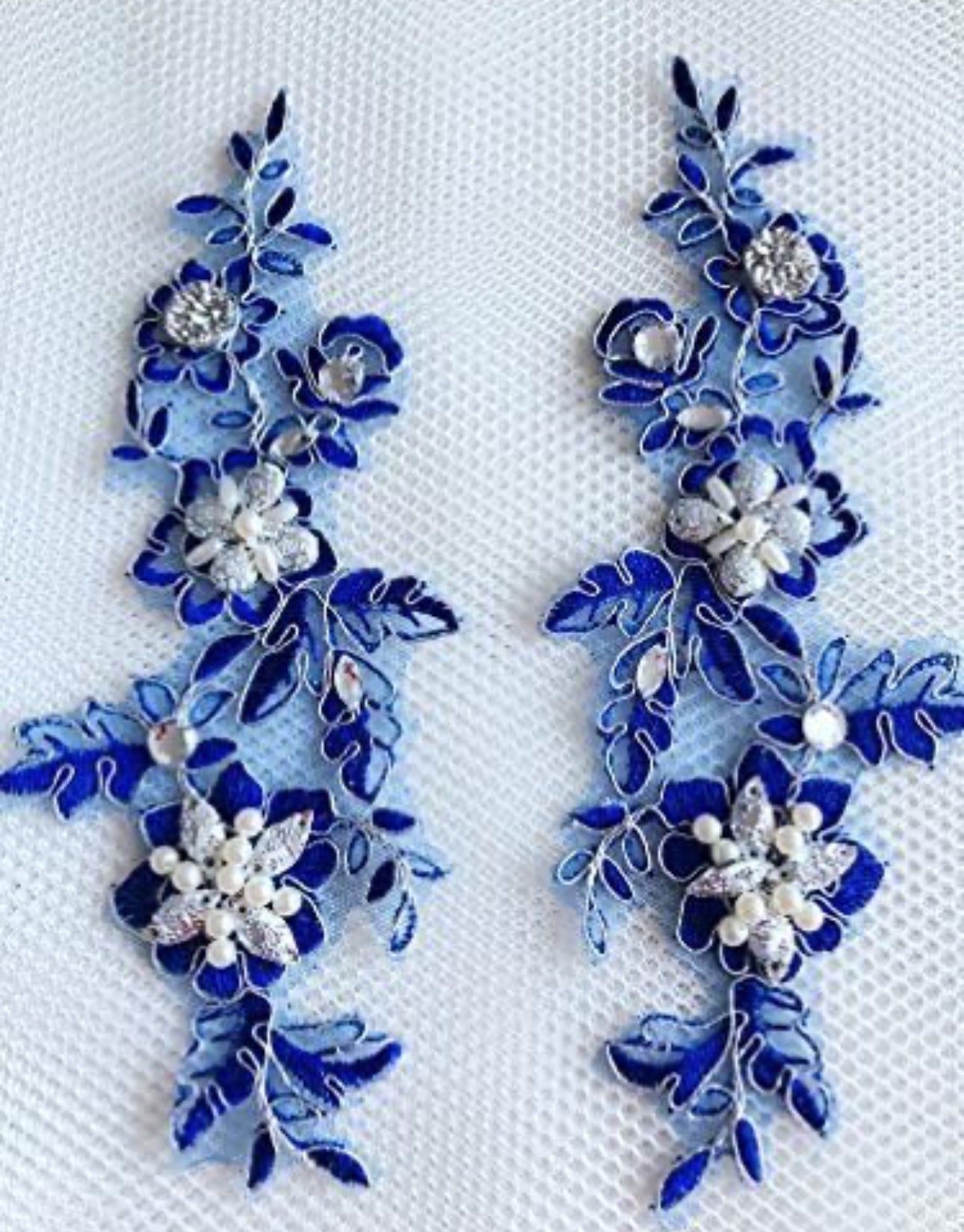 Appliqué - 3D Royal Blue Lace