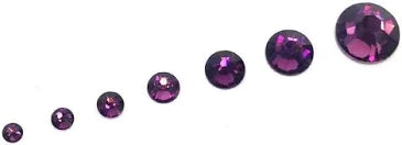 AMETHYST (204) purple violet 144 pcs Swarovski 2058/2088 Crystal Flatbacks purple rhinestones mixed Sizes ss5, ss7, ss9, ss12, ss16, ss20, ss30