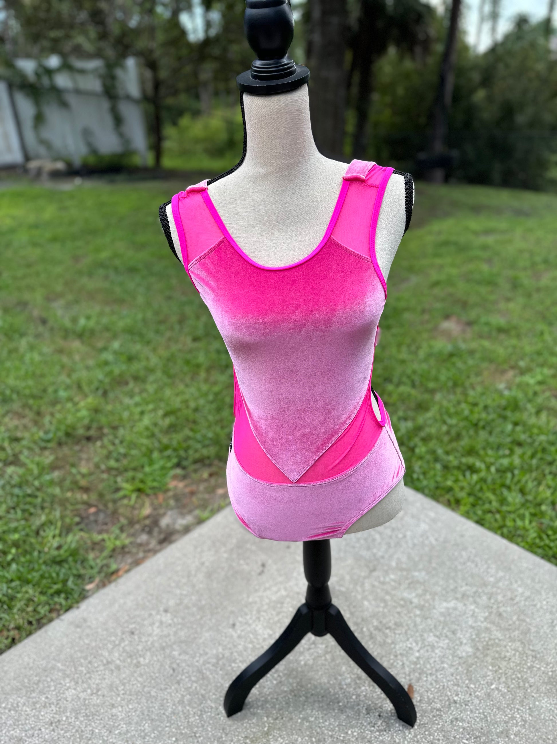 Kandy Kouture orders Velvet Fuchsia Pattern Bodysuit