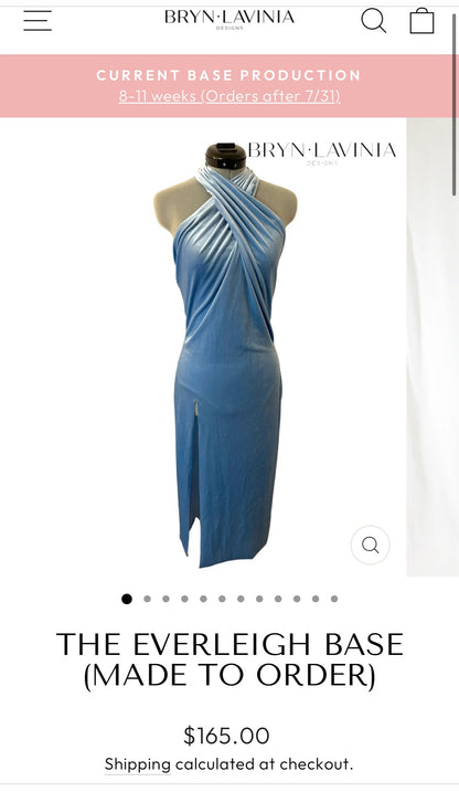 Like New Bryn-Lavinia Everleigh Base - Multiple sizes available