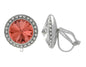 Rhinestone Dance Earrings - Padparadscha
