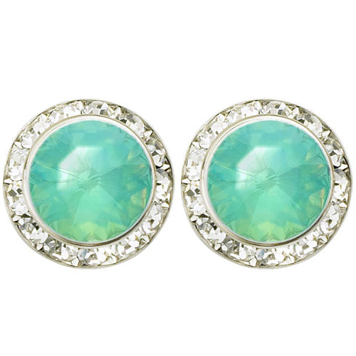 Rhinestone Dance Earrings - Pacific Opal