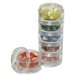 Stackable Round Plastic Containers