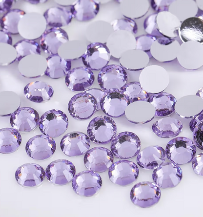 Light Purple Glass FlatBack Rhinestones