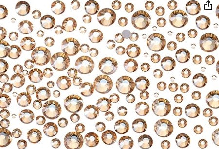 Champagn Glass Flatback Rhinestones