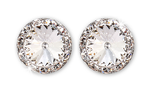 Rhinestone Dance Earrings - Crystal