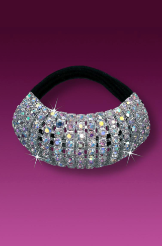 Large Wrap Around AB Rhinestone Ponytail Holder