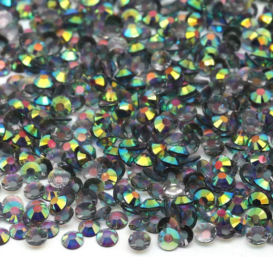 Transparent Black Diamond Jelly FlatBack Rhinestones