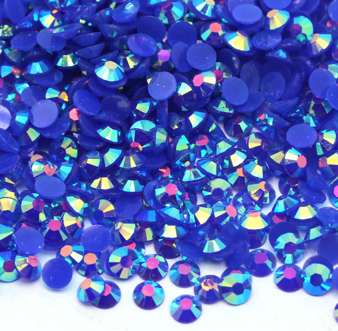 Sapphire Star Jelly FlatBack Rhinestones