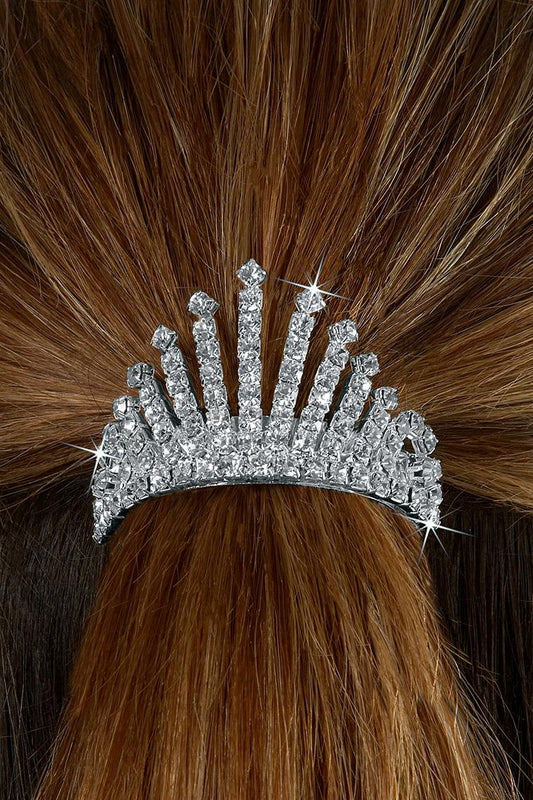 Royal Ice Crystal Rhinestone Ponytail Holder