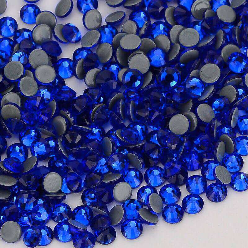 Sapphire Glass FlatBack Rhinestones